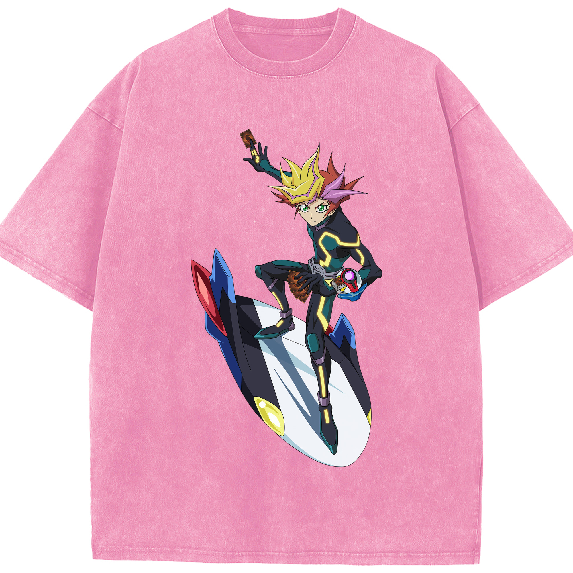 （画像用） 遊☆戯☆王 Yu-Gi-Oh! 綿100% ヴィンテージ風 半袖Tシャツ（フロントプリント）